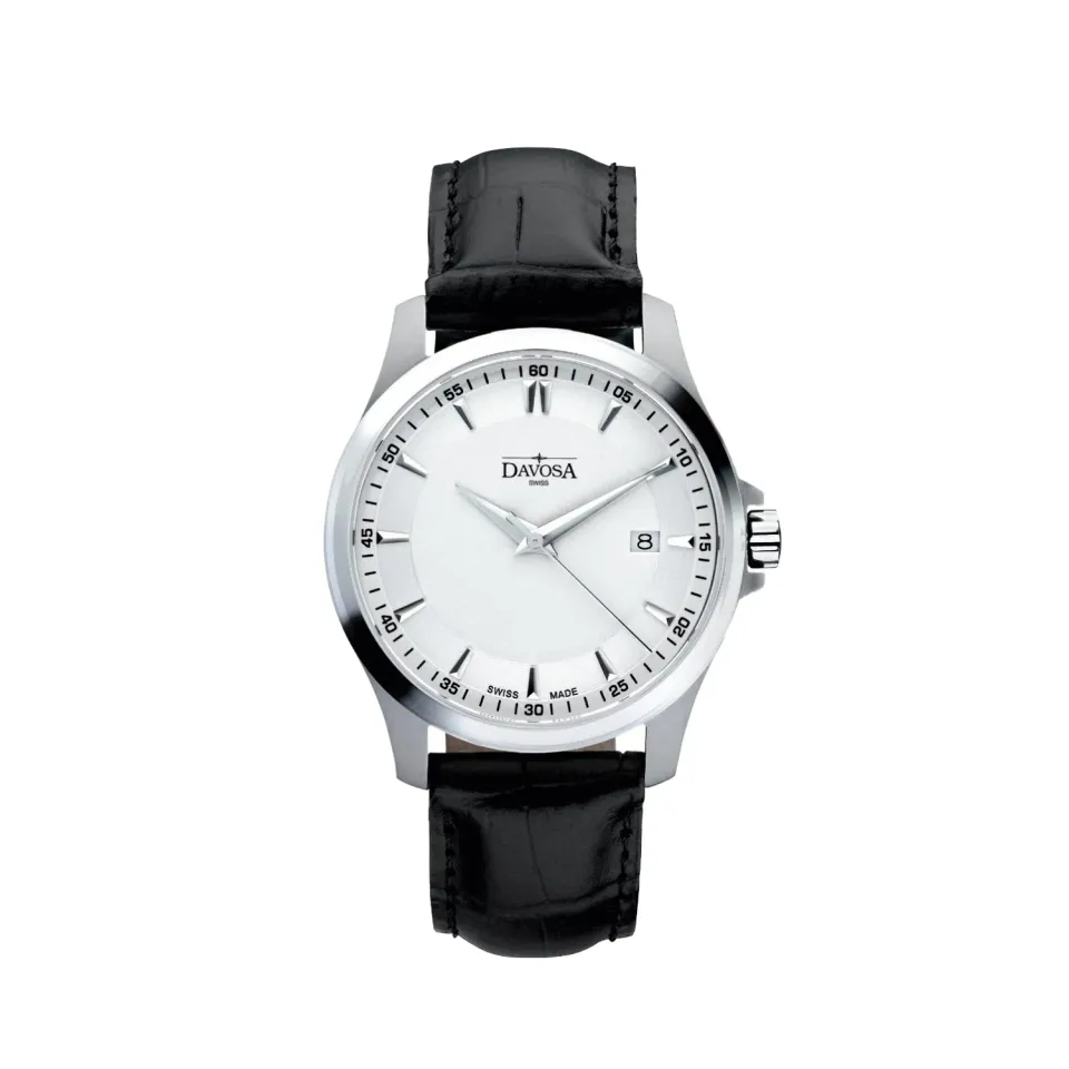 DAVOSA Classic quartzklokke for herre 39 mm safirglass