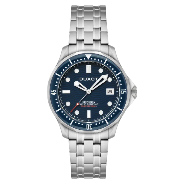 Duxot Henri Diver Automatic Presidential Blue dykkerklokke