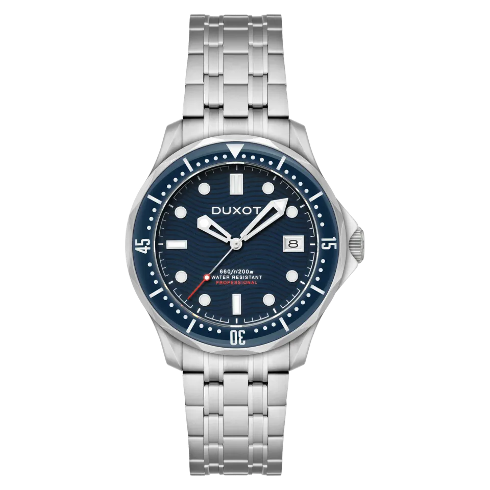 Duxot Henri Diver Automatic Presidential Blue dykkerklokke