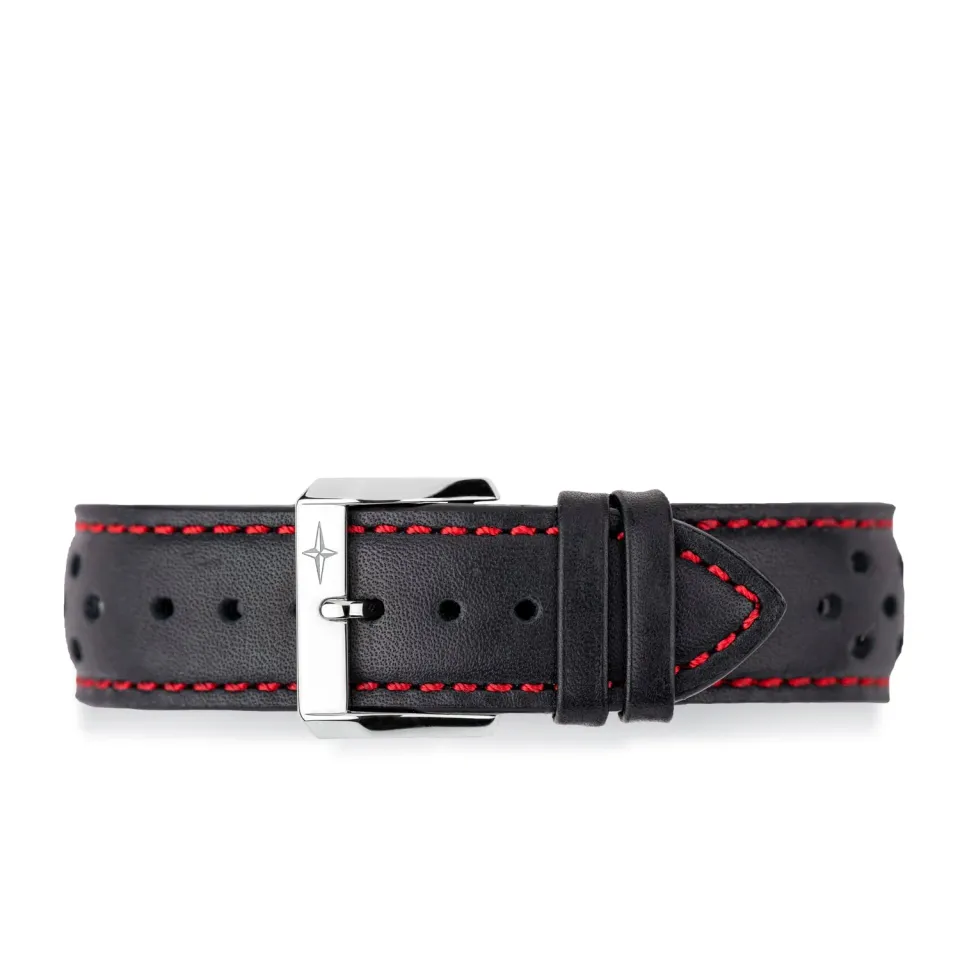 DAVOSA Calfskin Black 22mm Large klokkerem svart 22 mm