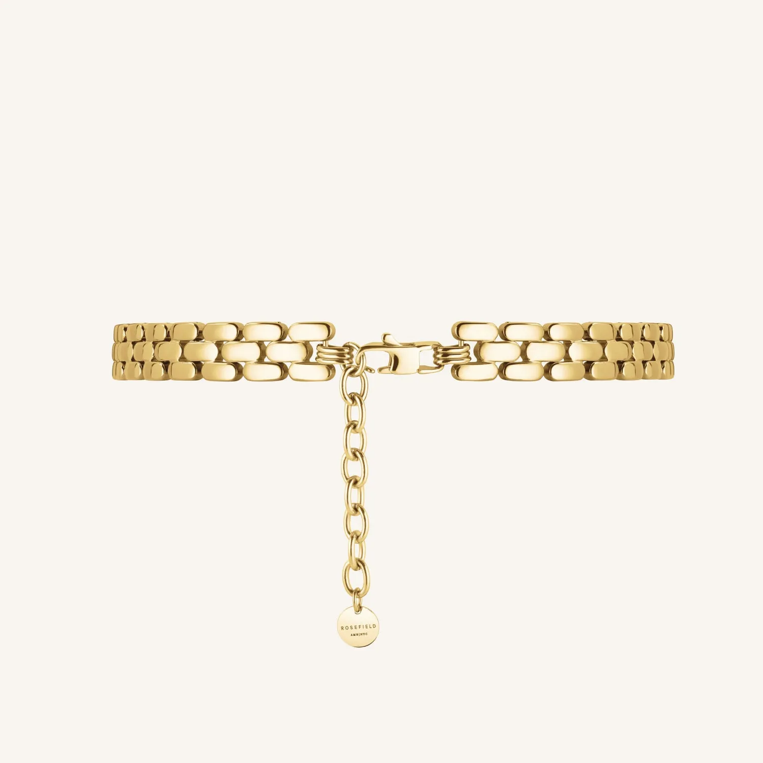 Rosefield Legacy Necklace halskjede 34–38 cm gullbelagt stål