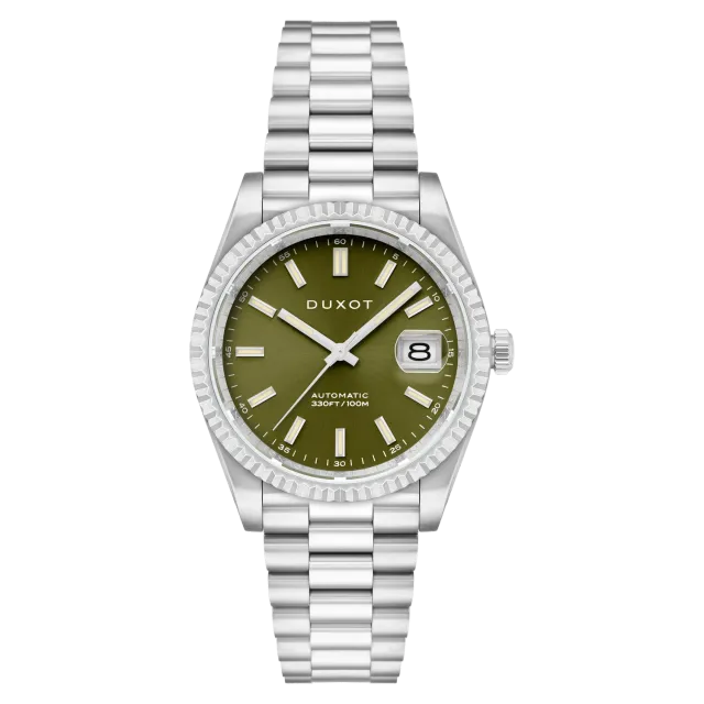 Duxot Marcel Automatic klokke Olive Green 40 mm automatisk