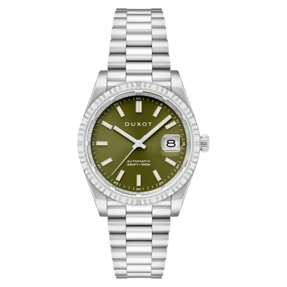 Duxot Marcel Automatic klokke Olive Green 40 mm automatisk