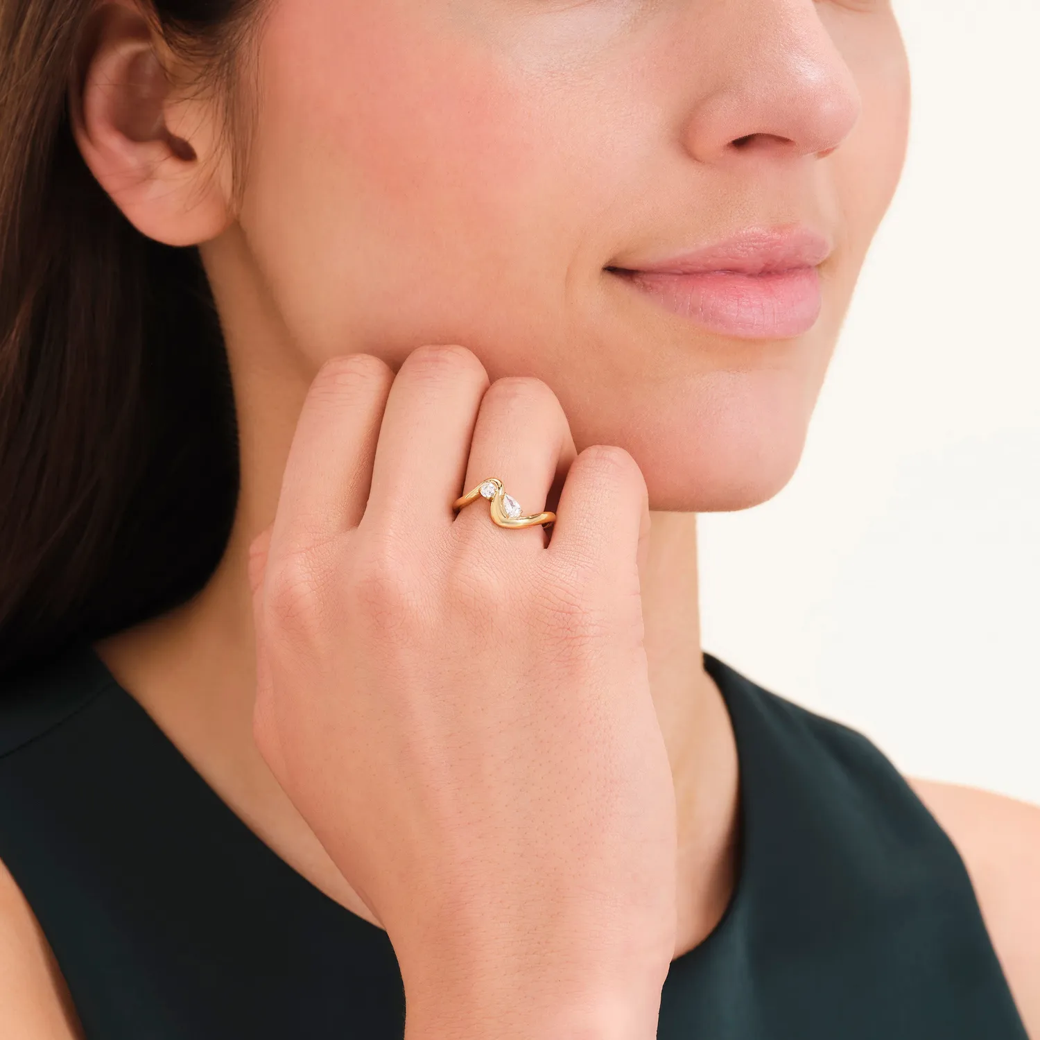 Rosefield Mixed Crystals ring gull str. 48–56