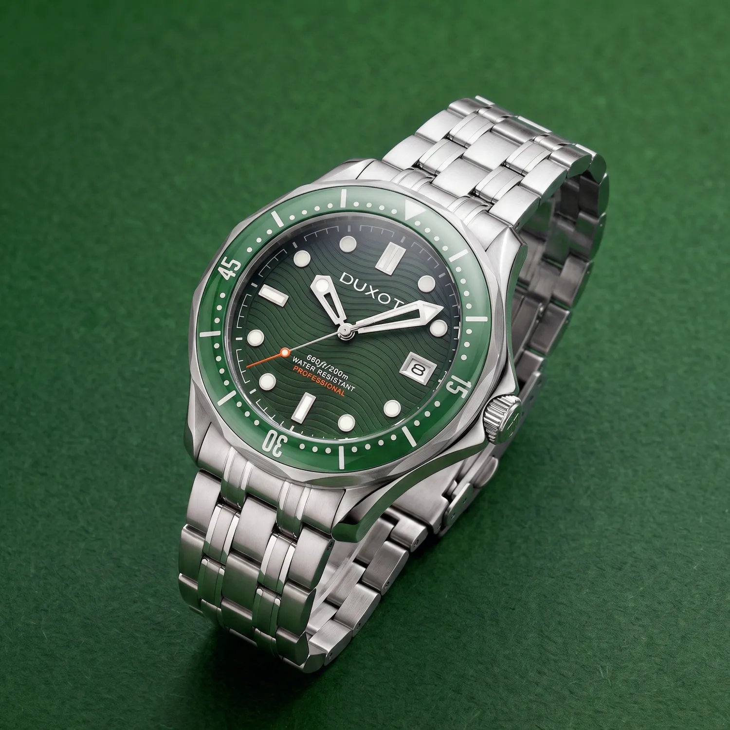 Duxot Henri Diver Automatic dykkerklokke grønn automatisk