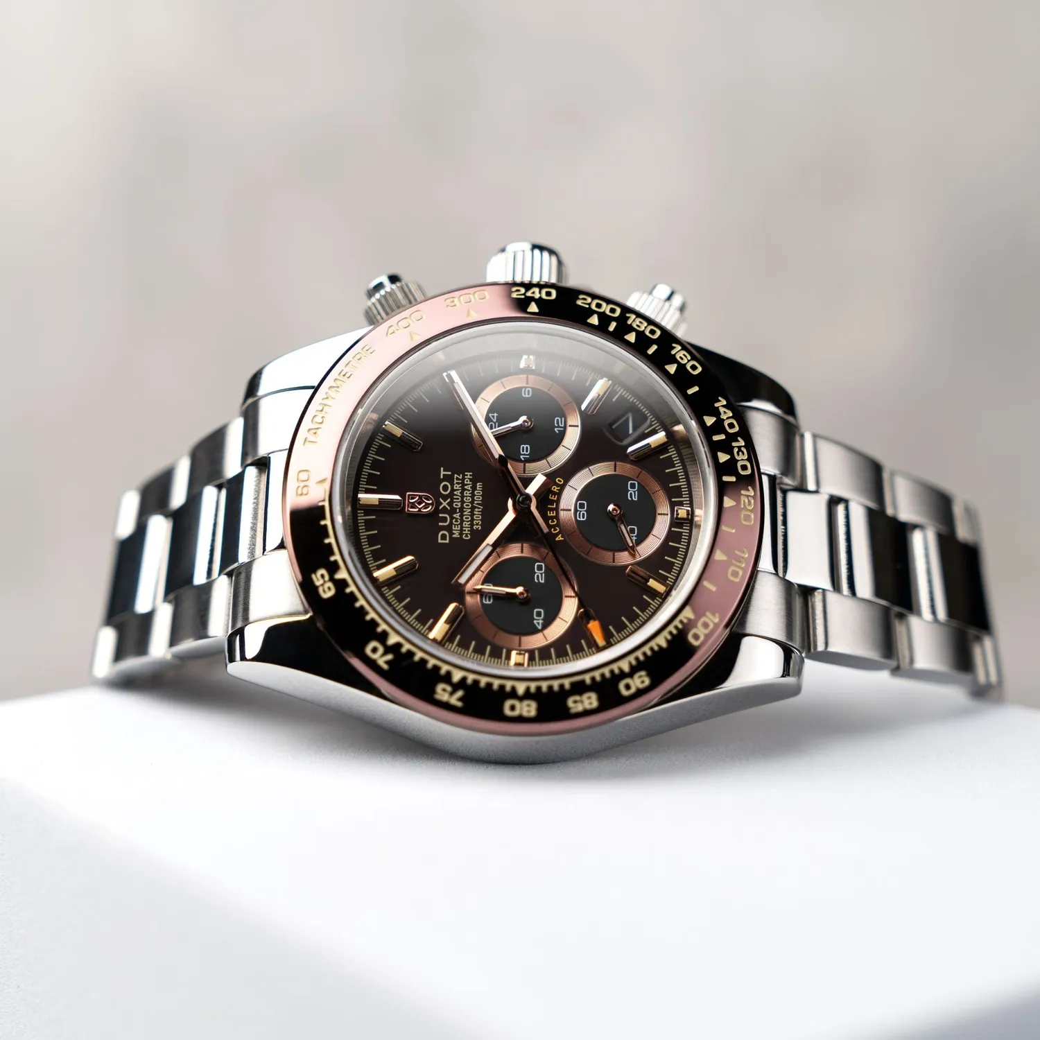 Duxot Accelero DX-2065 kronograf Chestnut Brown 40 mm