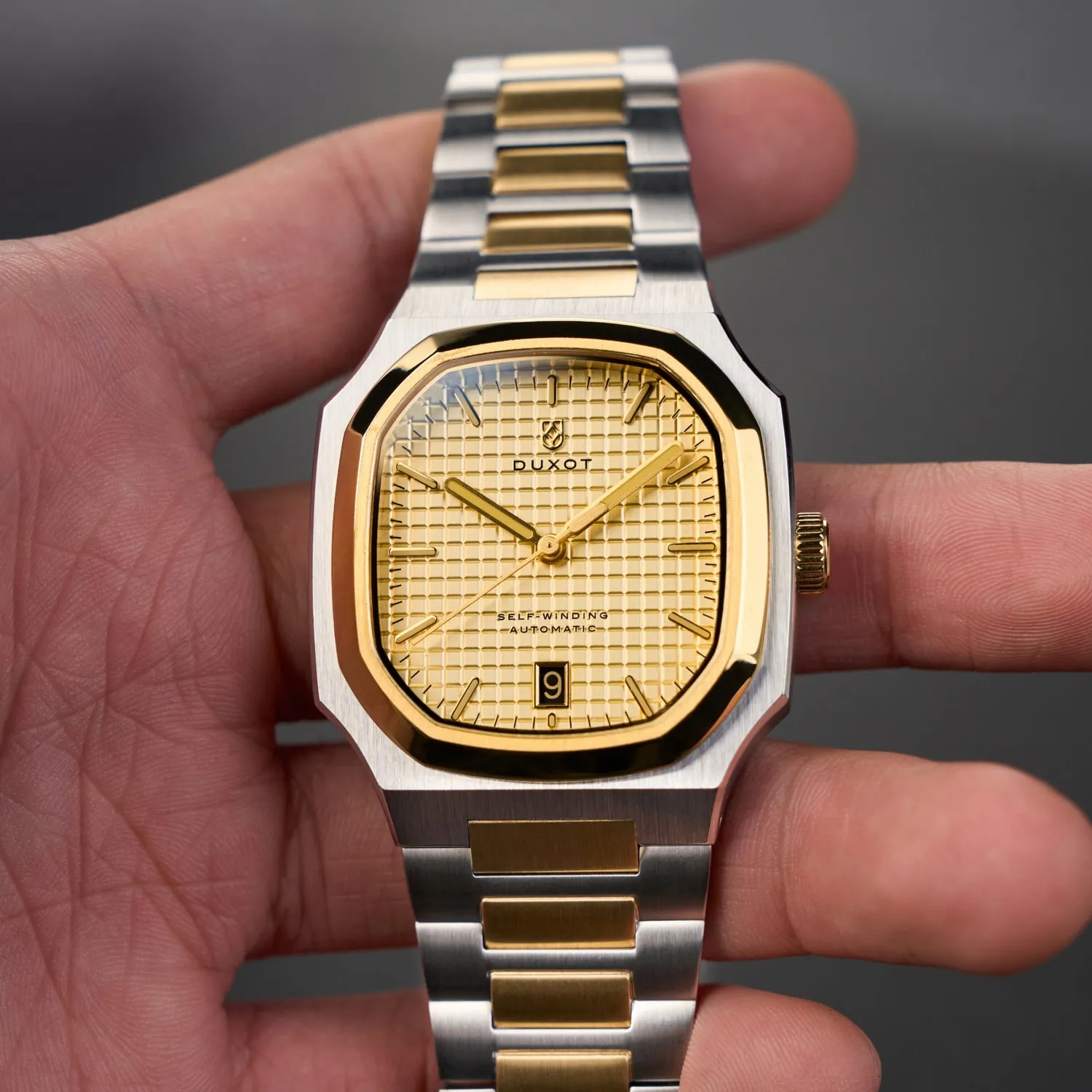 Duxot Colmar Two Tone Gold automatisk klokke 38 mm