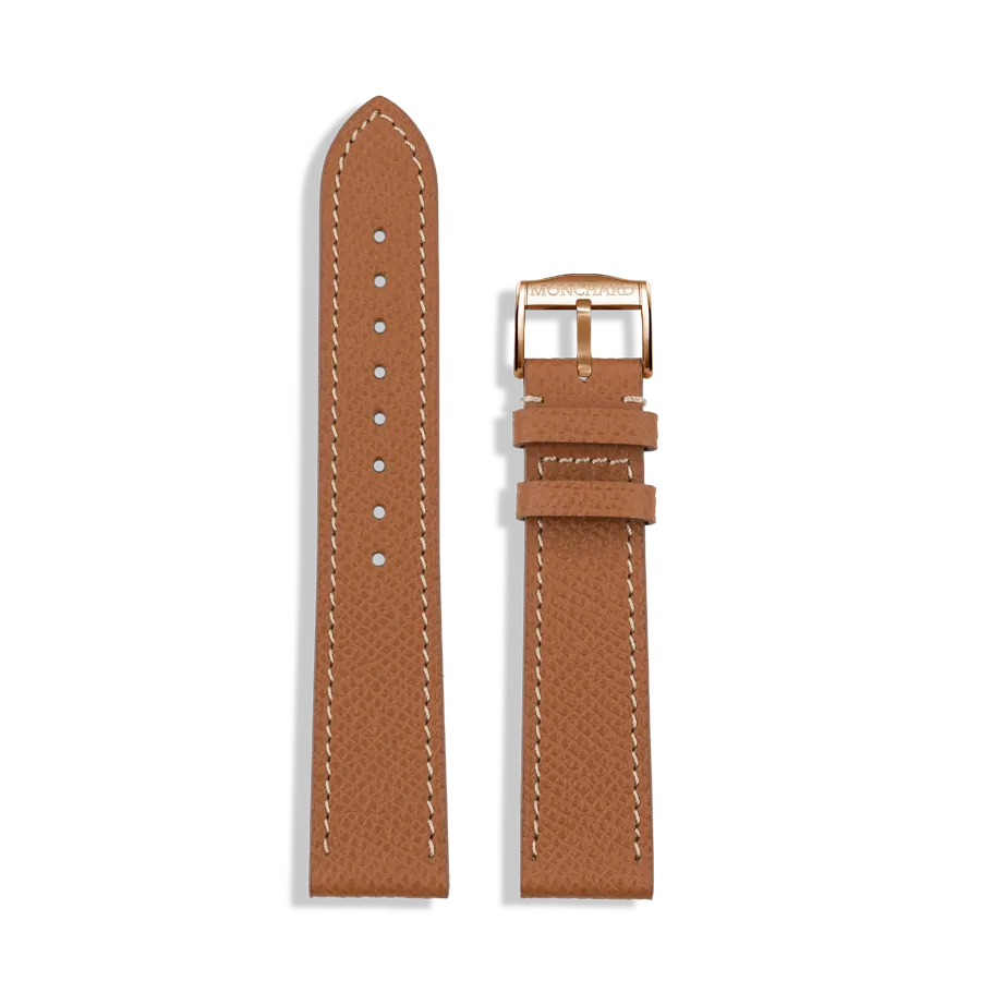 MonChard Epsom Brown klokkerem 18 mm brun kalveskinn