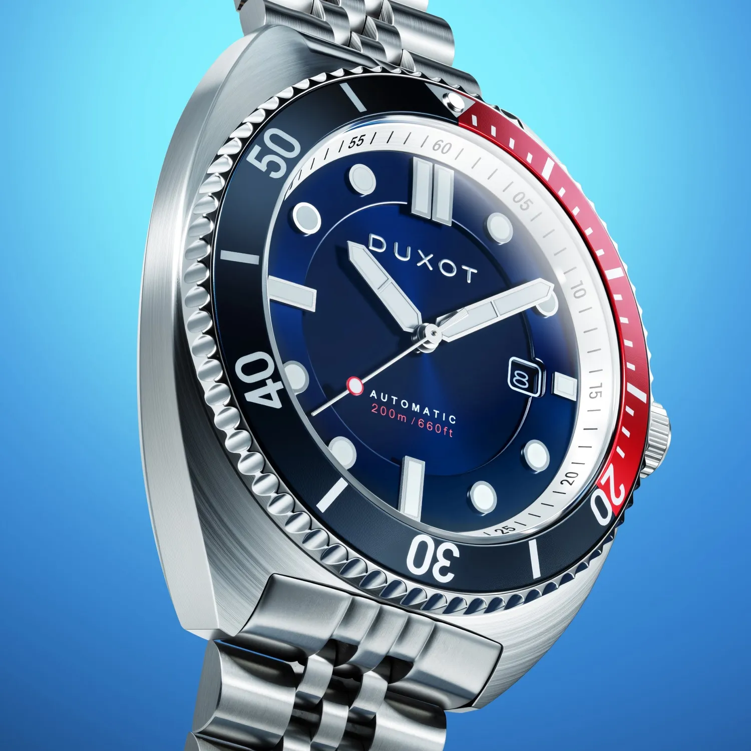 Duxot Tortuga klokke Blue automatisk 200 m