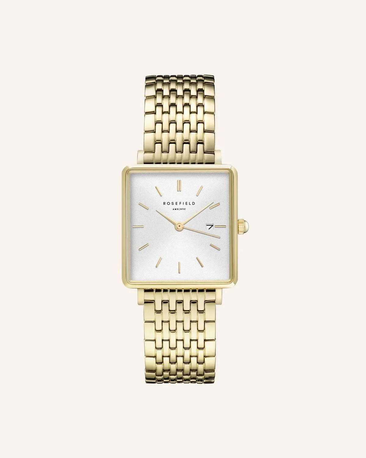 Rosefield Gold Strap klokkelenke 16 mm gull stål