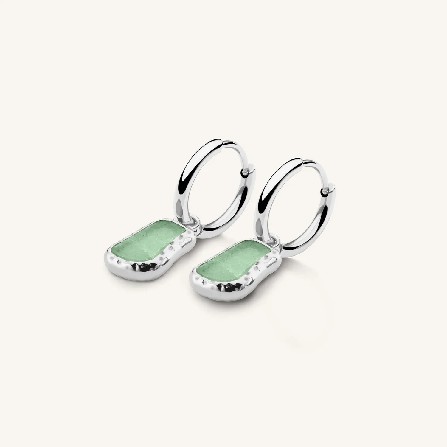 Rosefield Organic Gemstone Earrings gull øredobber aventurin