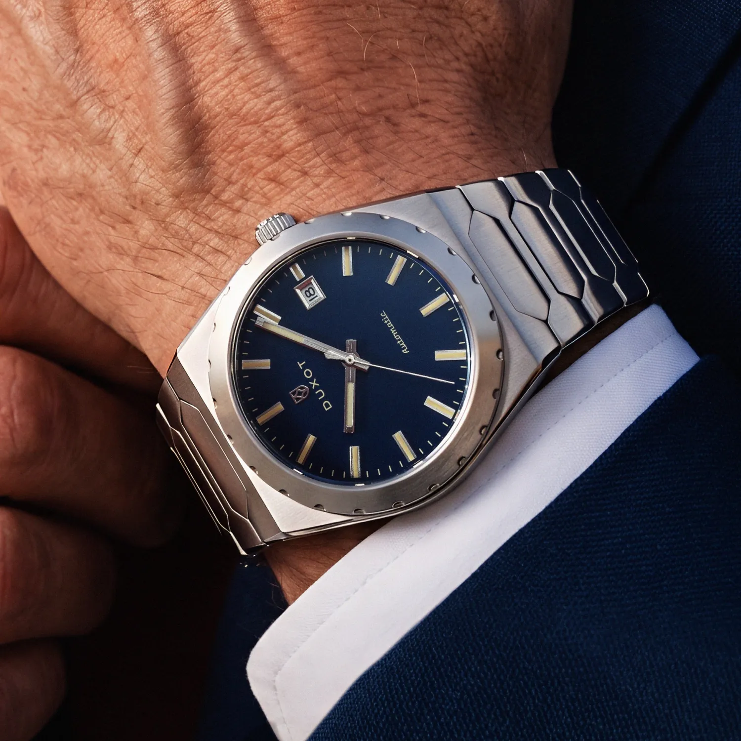 Duxot Taranto klokke Starlit Blue 37 mm integrert lenke