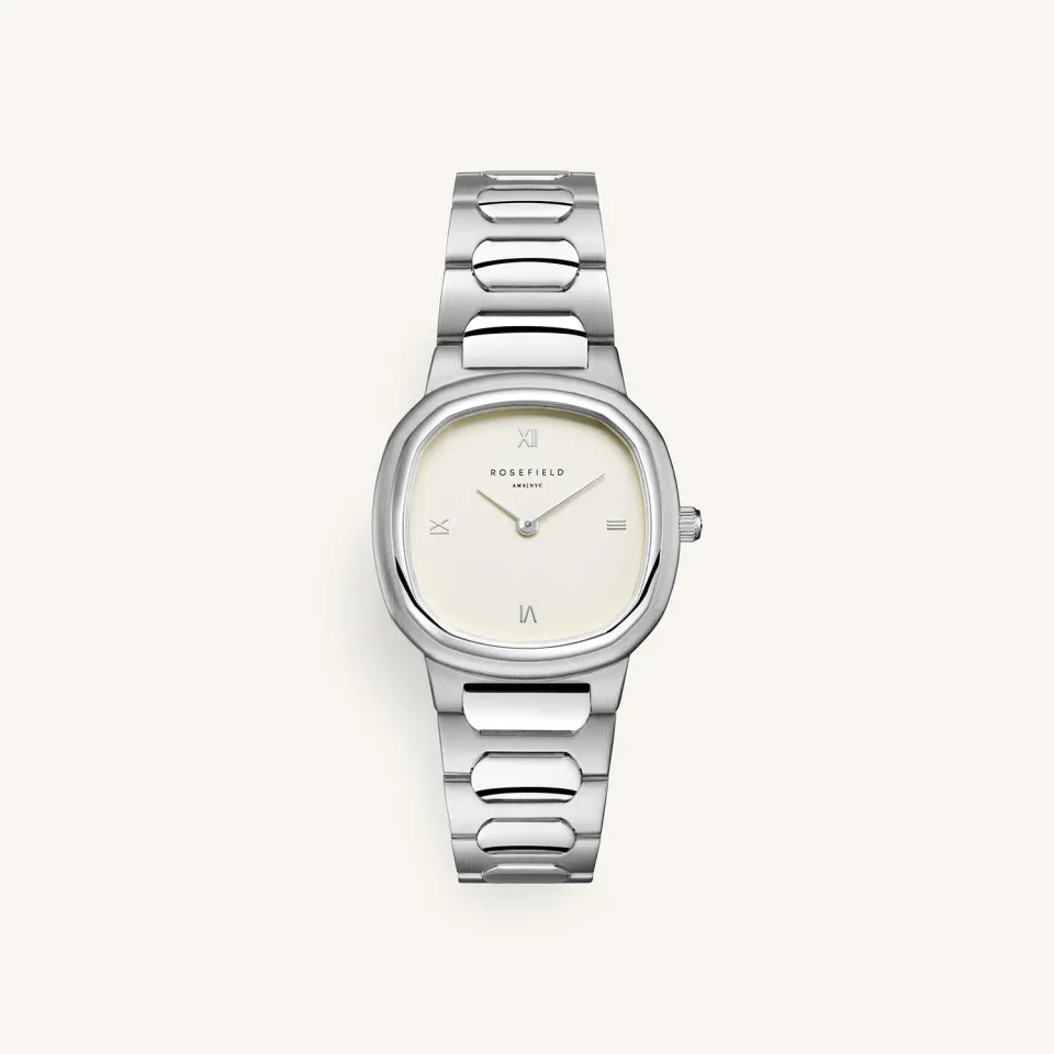 Rosefield Gaia Silver klokke sølv 30 mm uten gravering