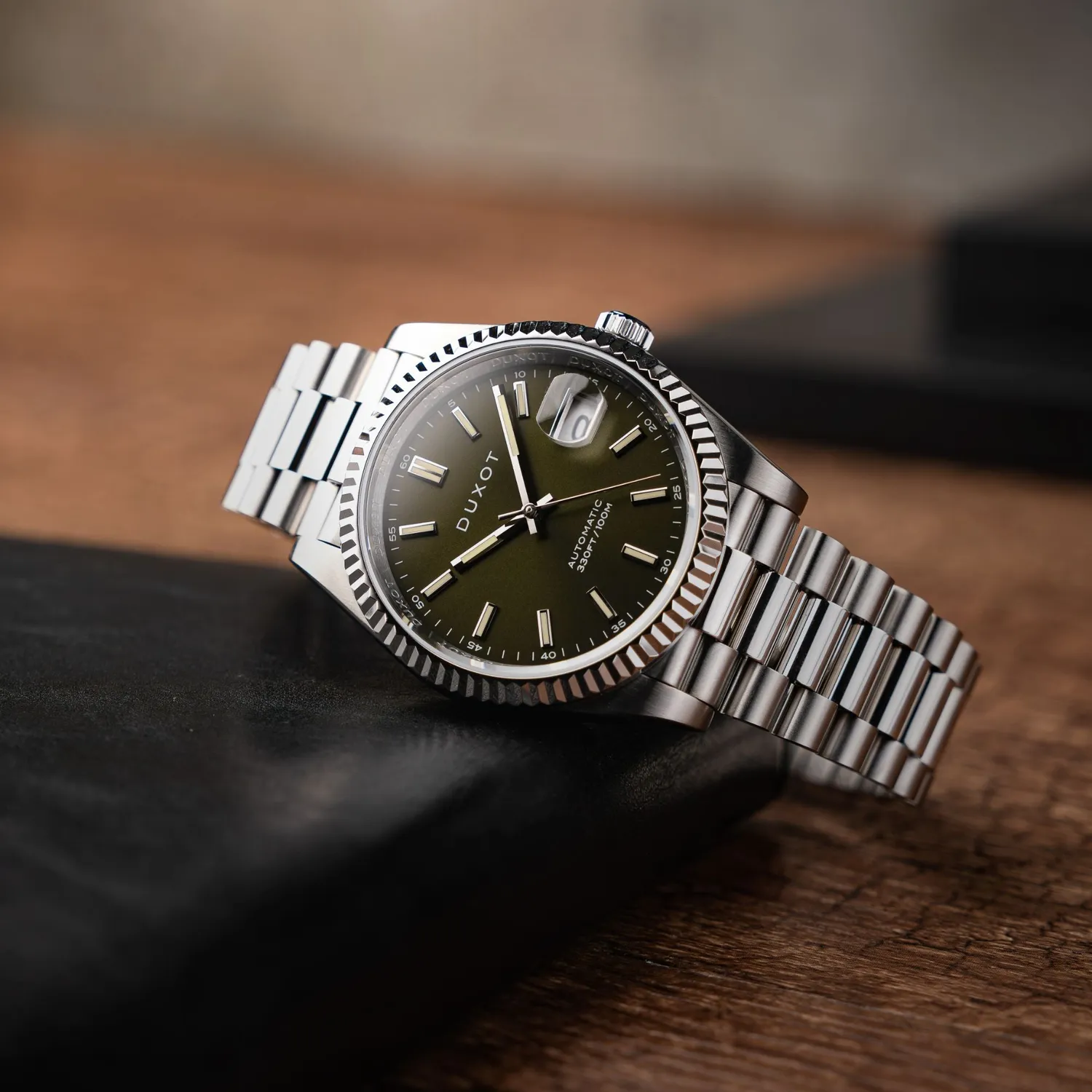 Duxot Marcel Automatic klokke Olive Green 40 mm automatisk