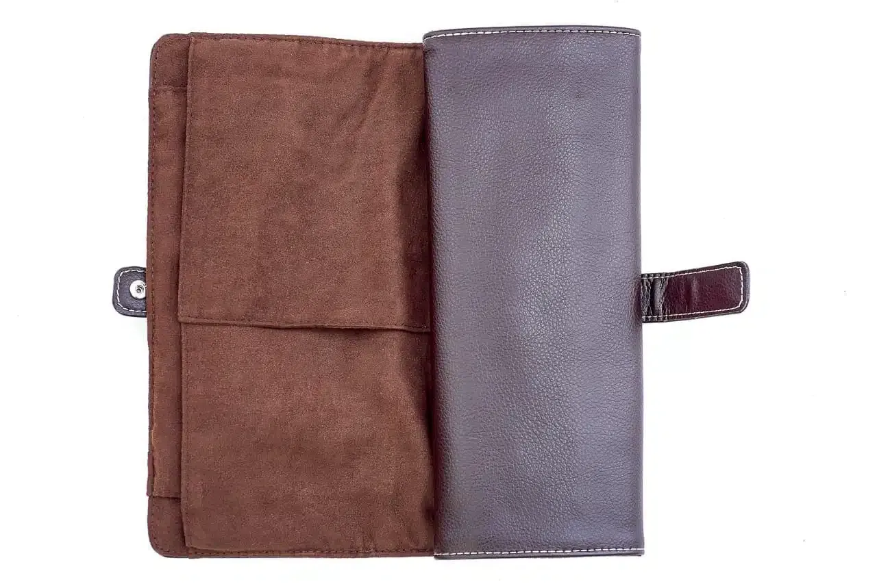 Leanschi Soft klokkerull for 8 klokker brun PU