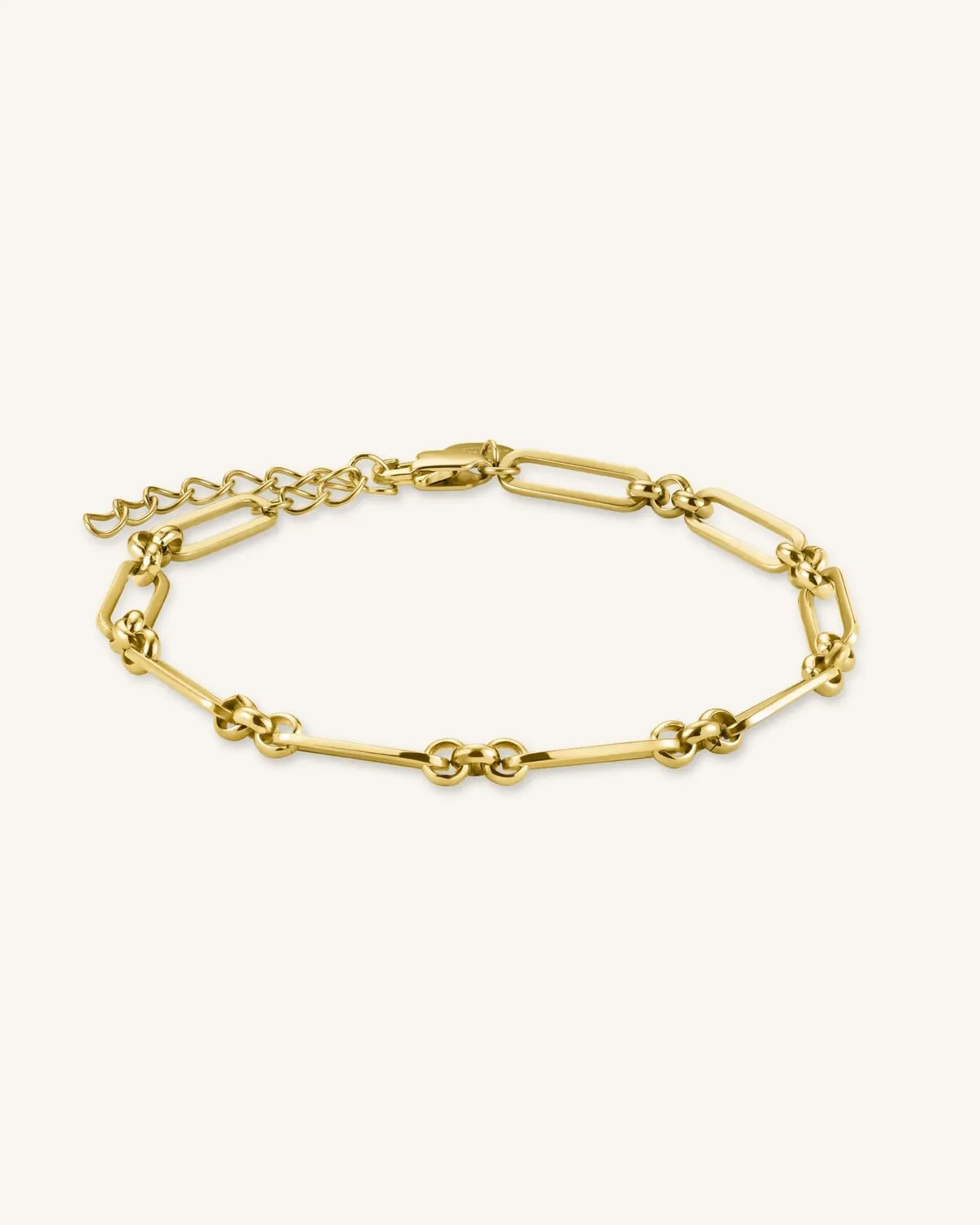 Rosefield Chunky Bracelet Gold armbånd gull 16,5–19,5 cm stål