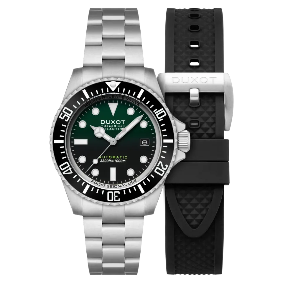 Duxot Atlantica Deep Dive Automatic dykkerklokke grønn 100 ATM