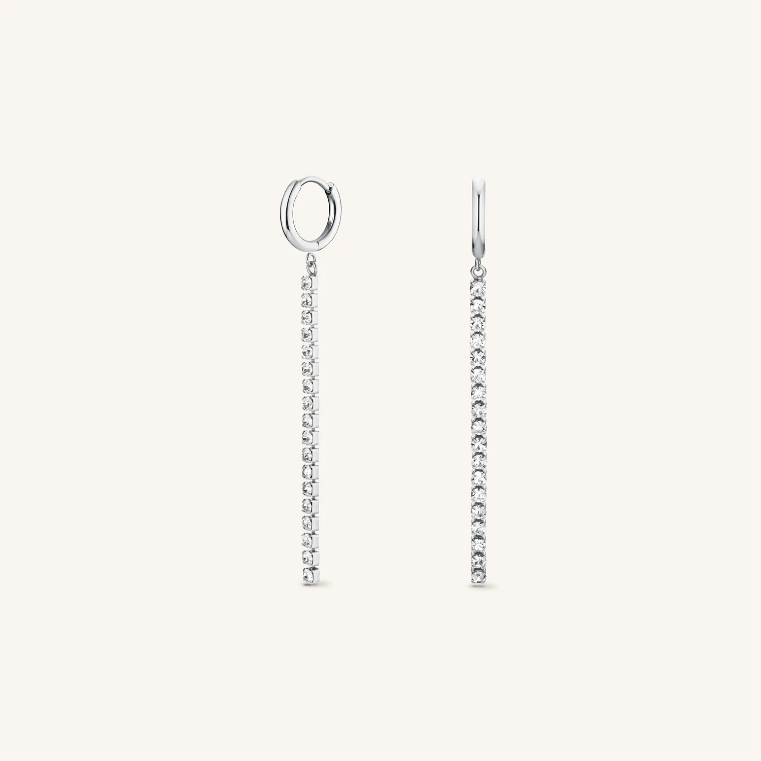 Rosefield Tennis Earrings øredobber gull krystall
