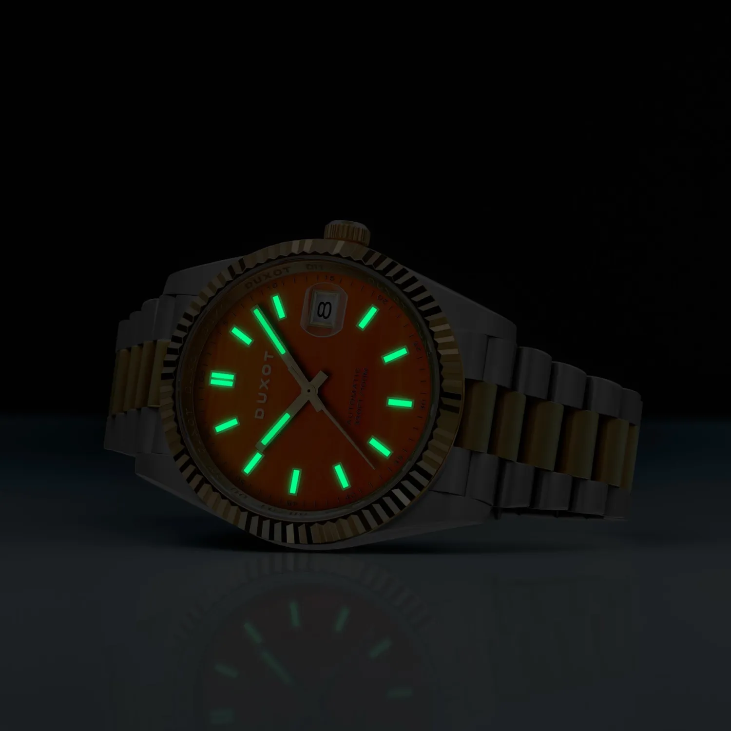 Duxot Marcel klokke Agate limited edition steinskive