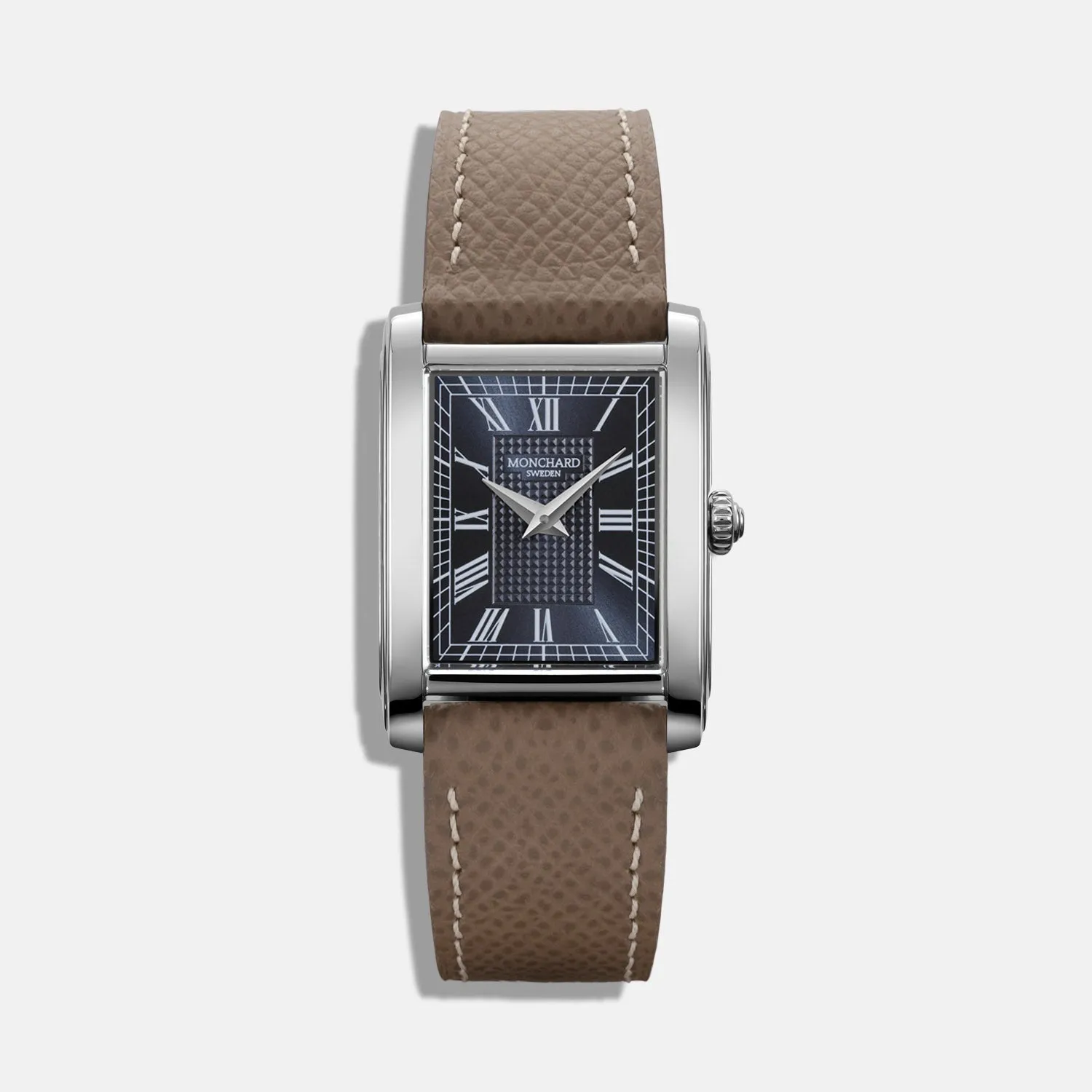 MonChard Royal Blue on Strap klokke blå urskive skinnrem