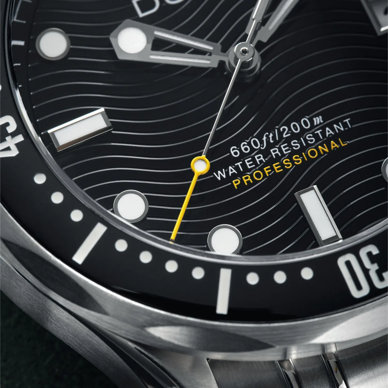 Duxot Henri Diver Automatic Ink Black dykkerklokke 20 ATM