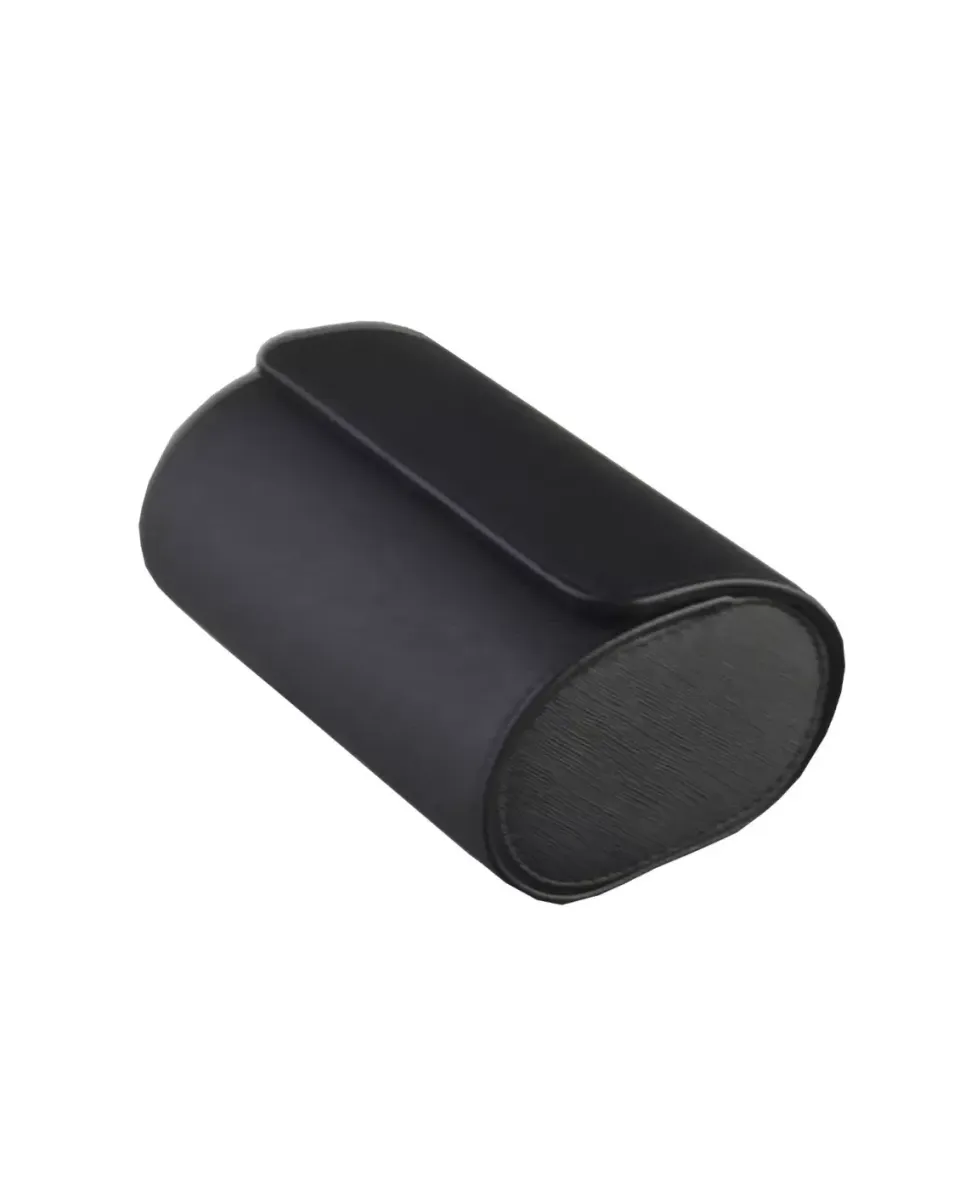 Perfekt Ur Klokkeboks Travel med 2 puter for 2 klokker sort