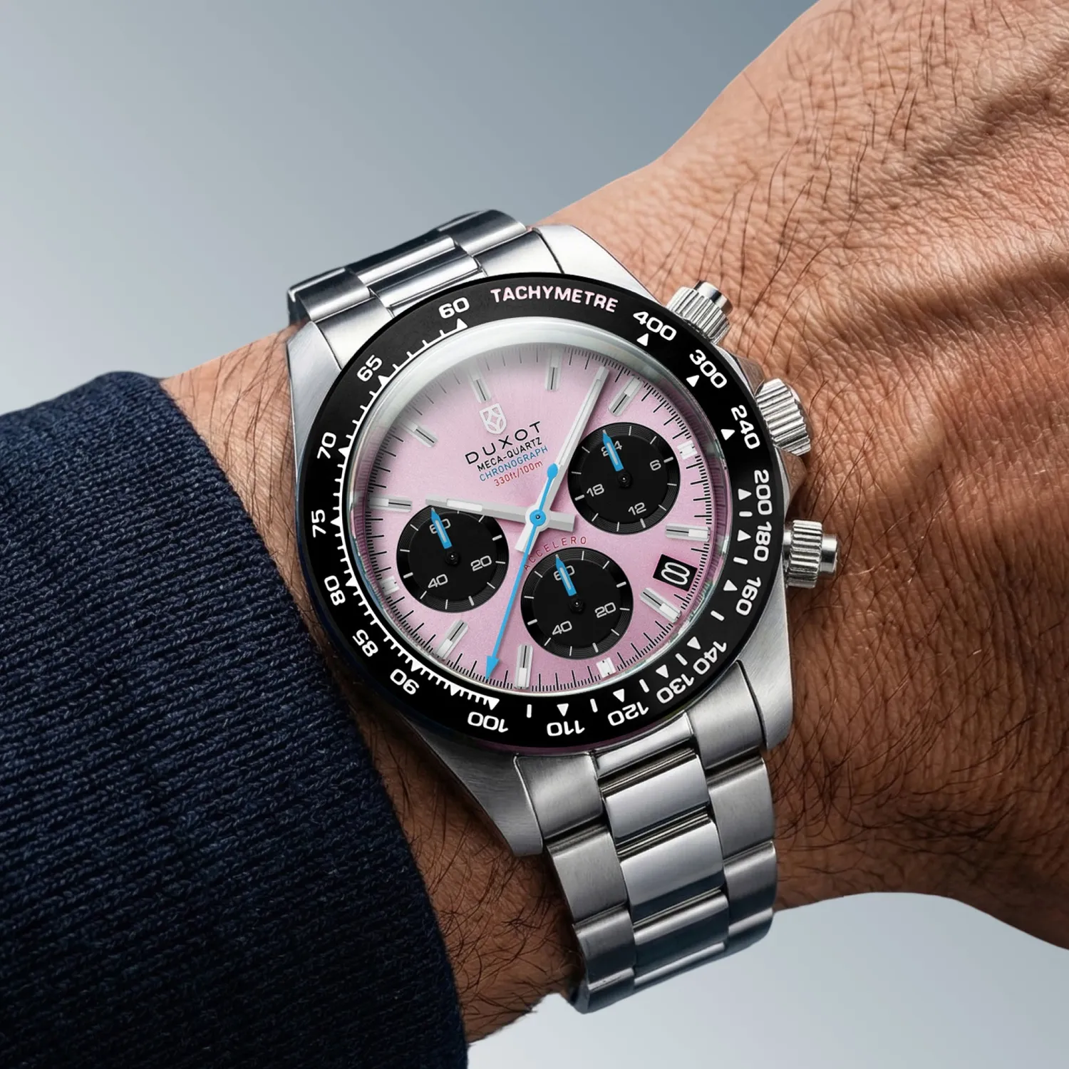 Duxot Accelero Chronograph kronograf Magenta Mist 40 mm