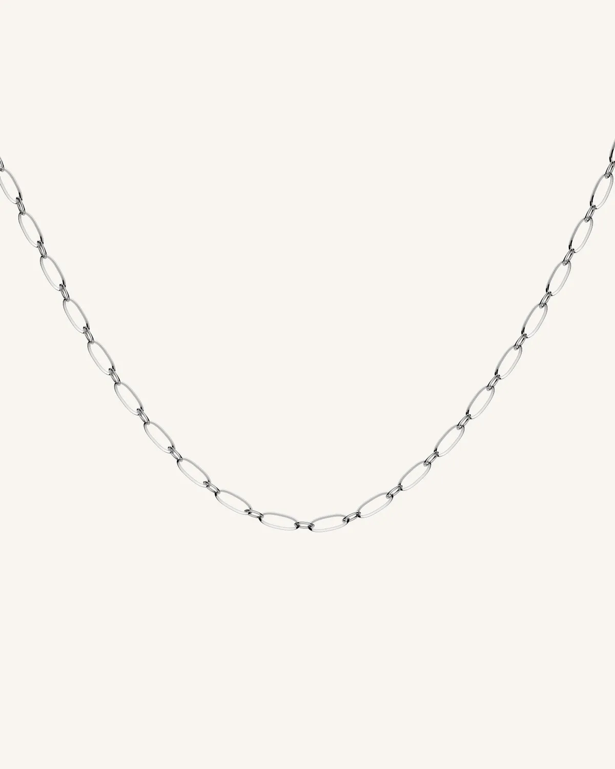 Rosefield Essentials Oval Necklace halskjede gull/sølv 40–43 cm