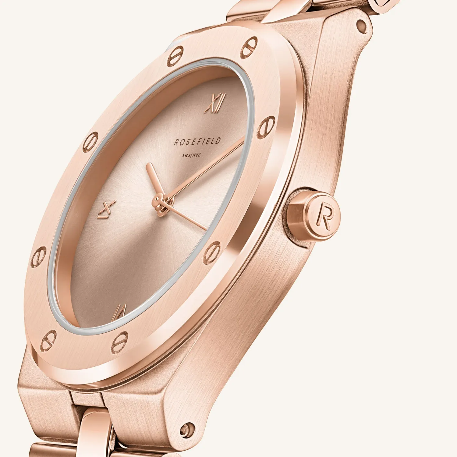 Rosefield Rose klokke 33 mm roségull uten gravering