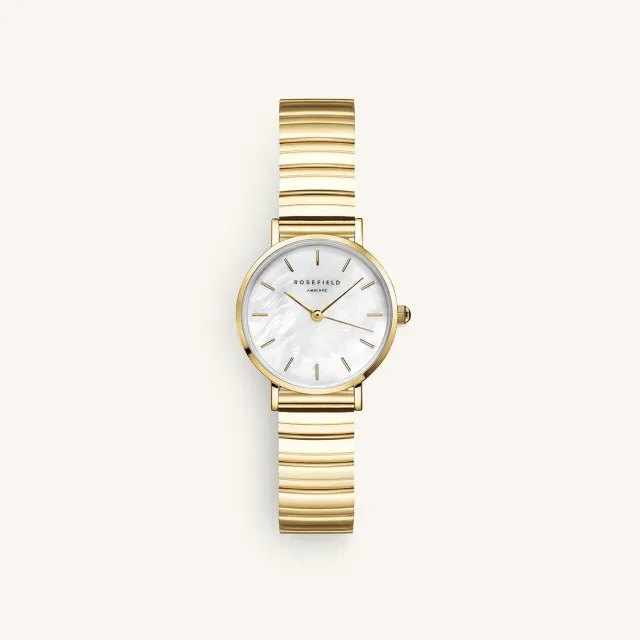 Rosefield Small Edit Gold klokke 26 mm gull