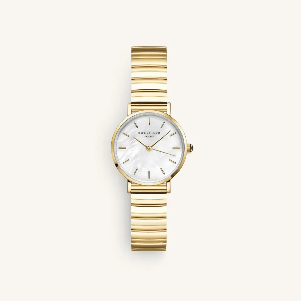 Rosefield Small Edit Gold klokke 26 mm gull