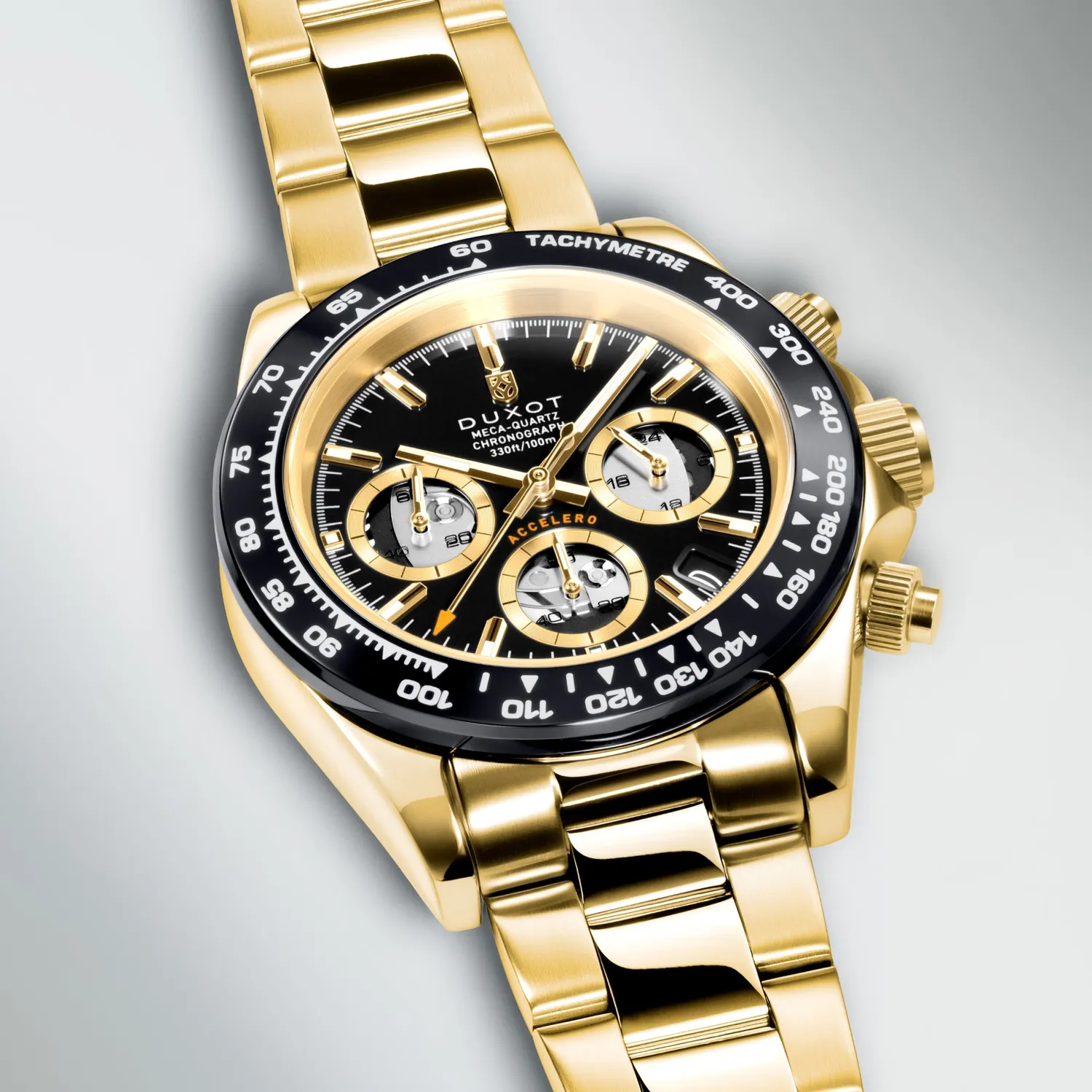 Duxot Accelero Dark Opulence kronografklokke skjelettskive