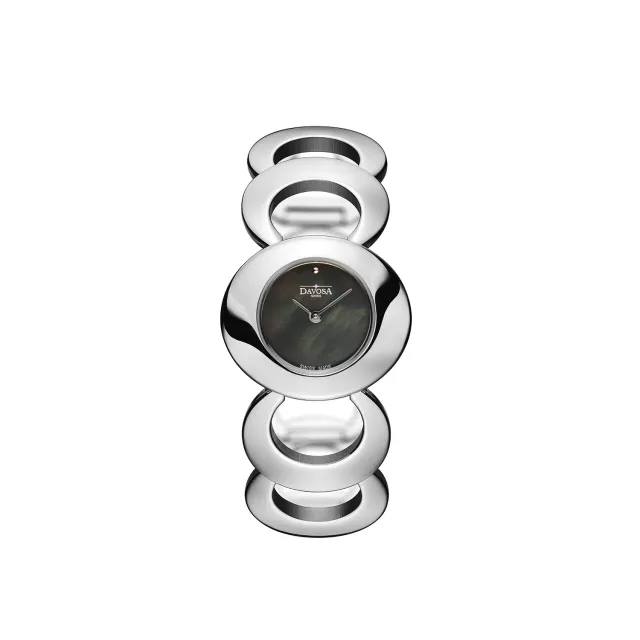 DAVOSA Vintage 60s quartz klokke dame oval lenke