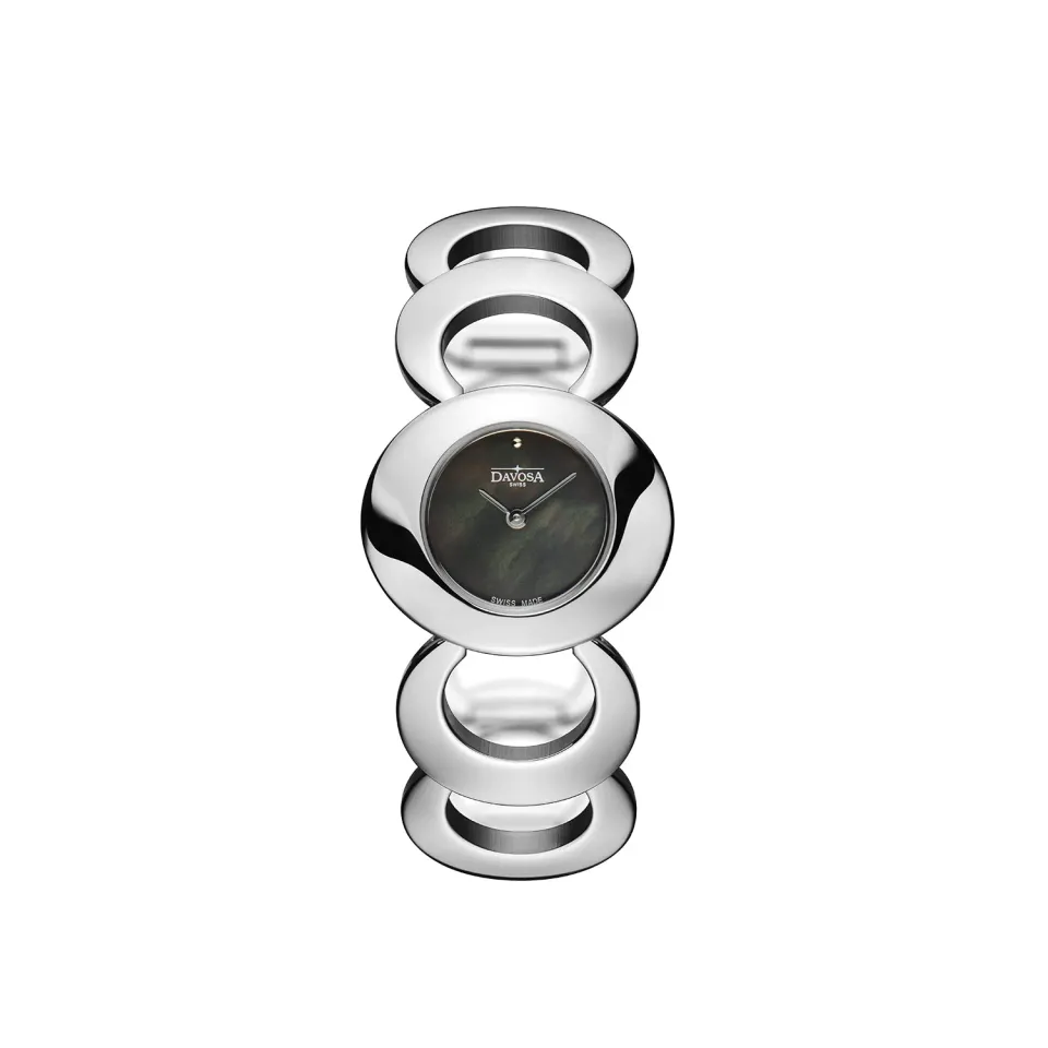 DAVOSA Vintage 60s quartz klokke dame oval lenke