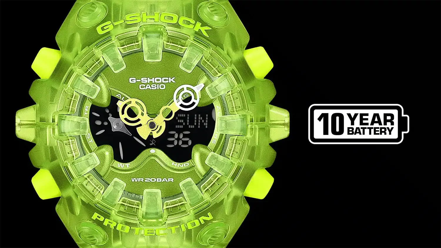 G-Shock Analog Digital 58mm GA-V01SKE-3AER klokke