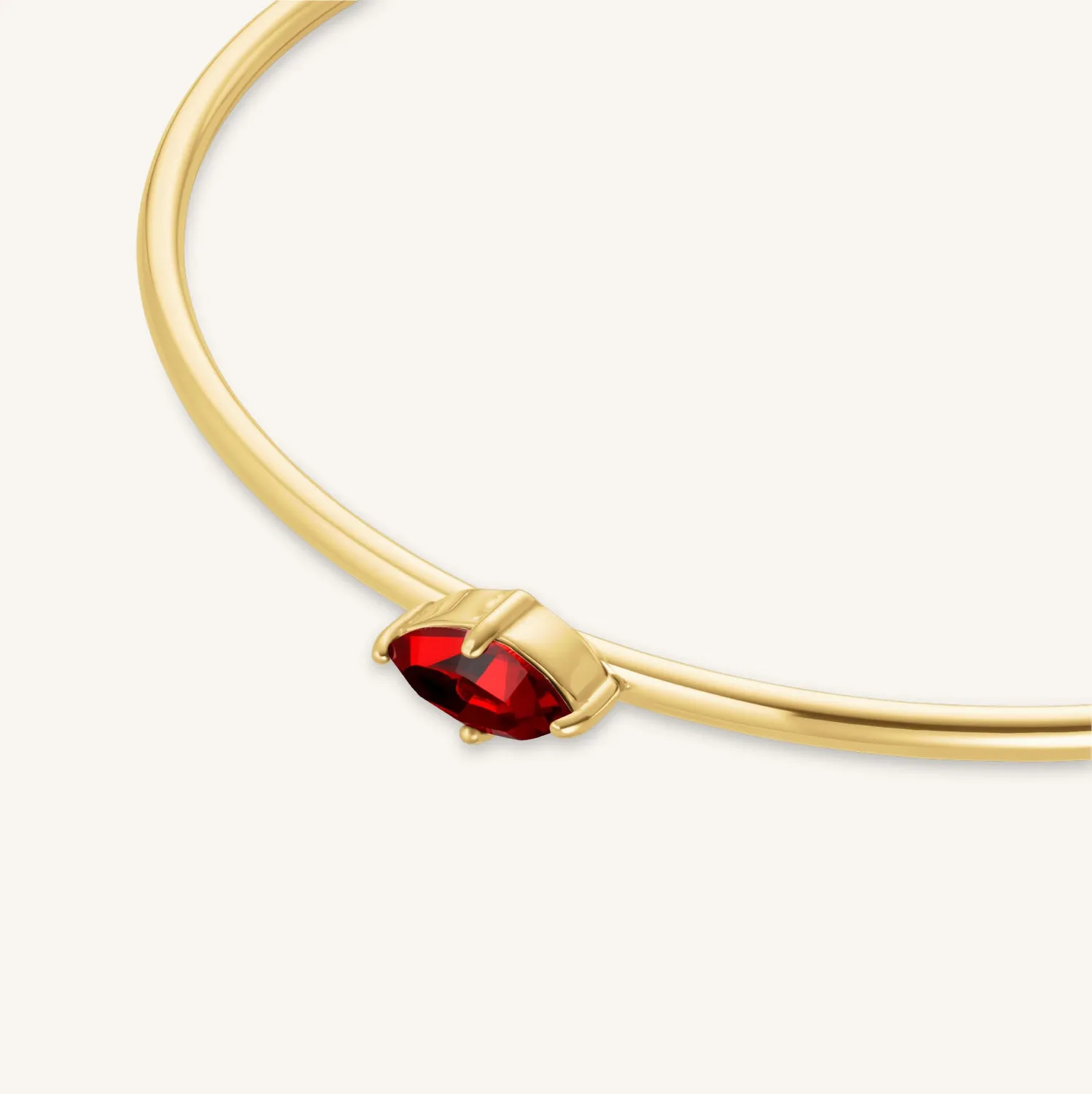 Rosefield Marquise Bangle armbånd blå gullbelagt stål