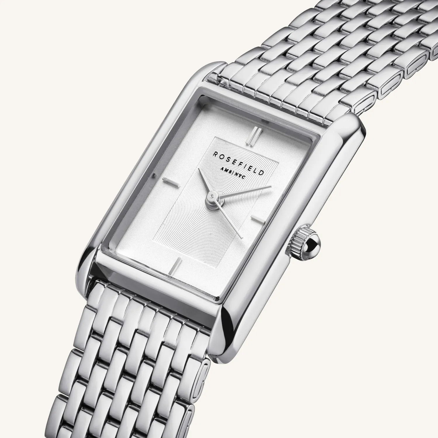 Rosefield Heirloom Silver klokke sølvfarget uten gravering