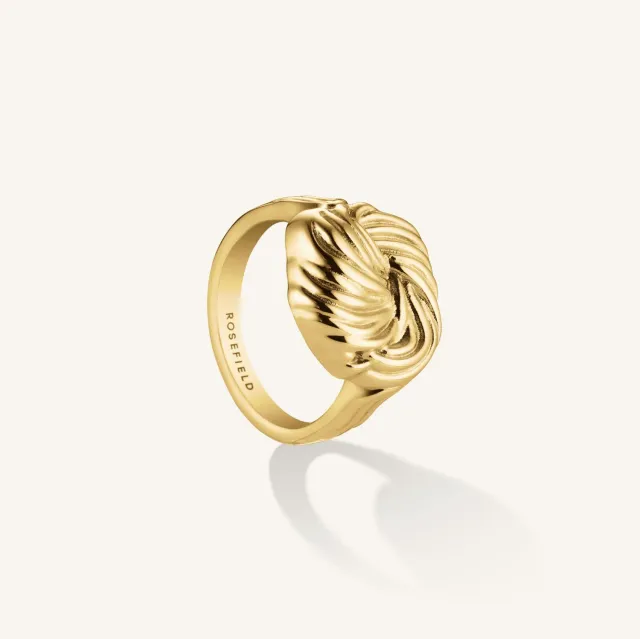 Rosefield Essentials Knot Ring ring gull størrelse 54