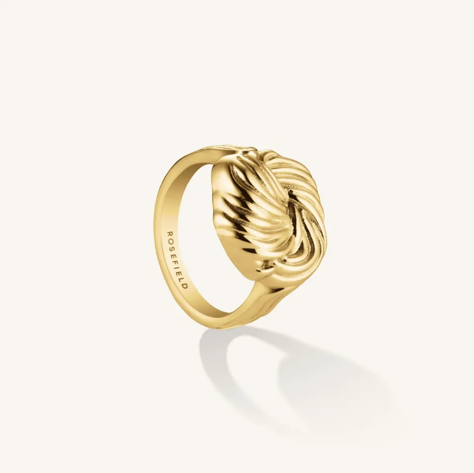 Rosefield Essentials Knot Ring ring gull størrelse 54