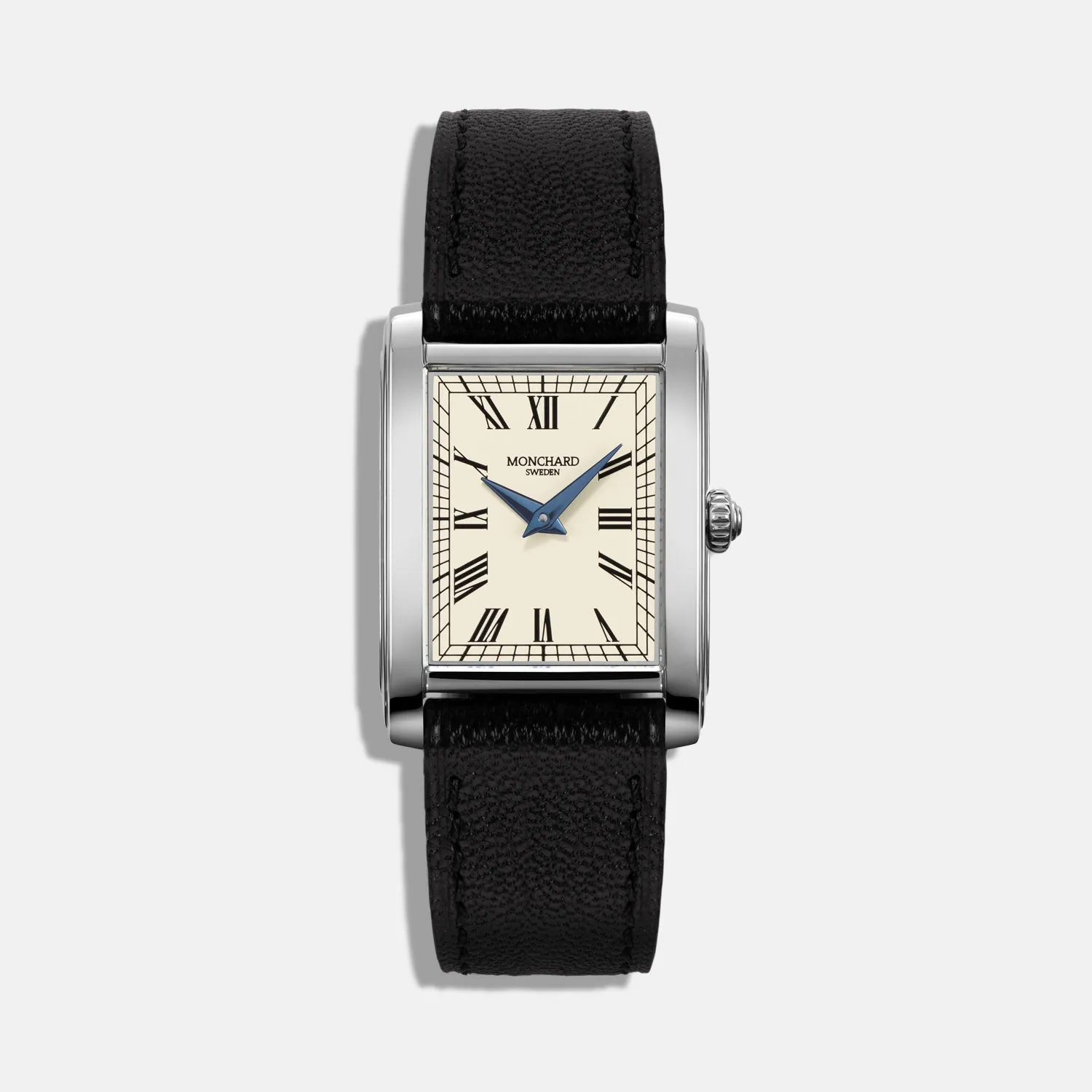 MonChard Vintage White on Strap klokke svart rem 24,9 mm