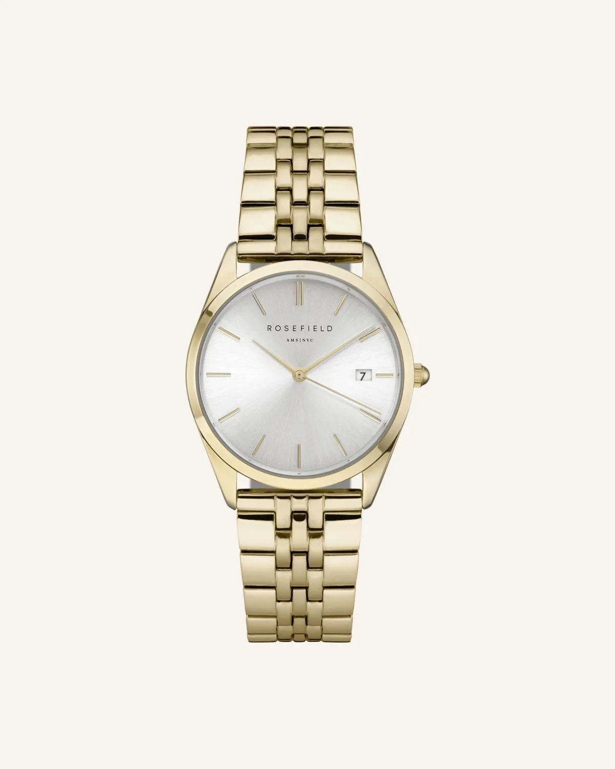 Rosefield Gold Strap klokkerem 18 mm gullfarget stål