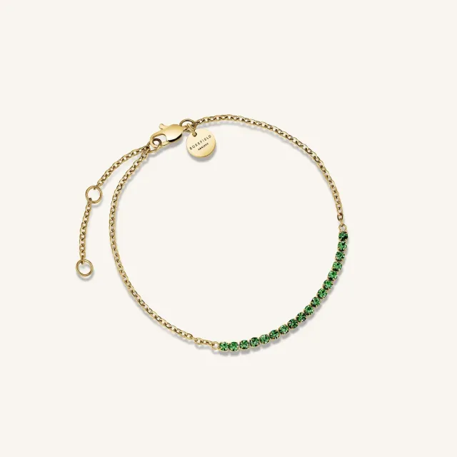 Rosefield Essentials Tennis Bracelet armbånd gull sølv justerbart