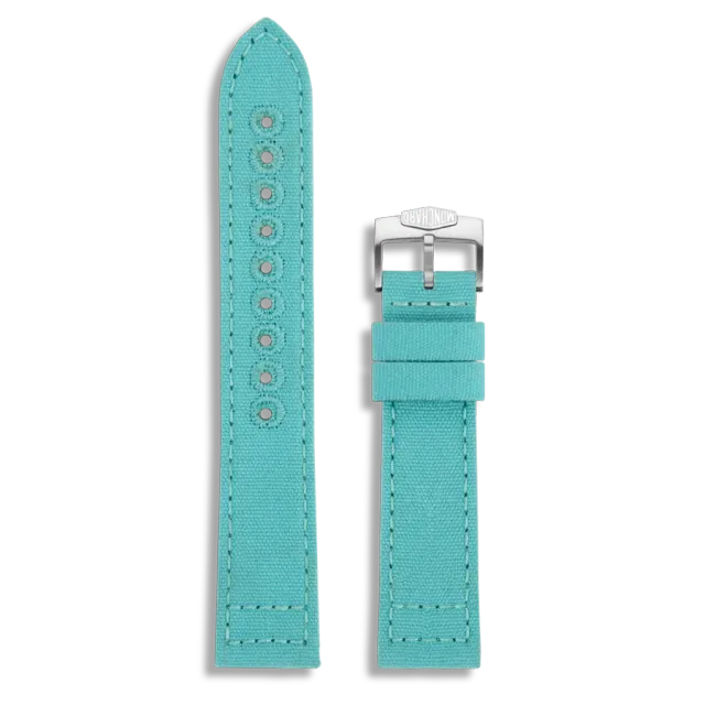 MonChard Canvas Turquoise klokkerem 20 mm turkis