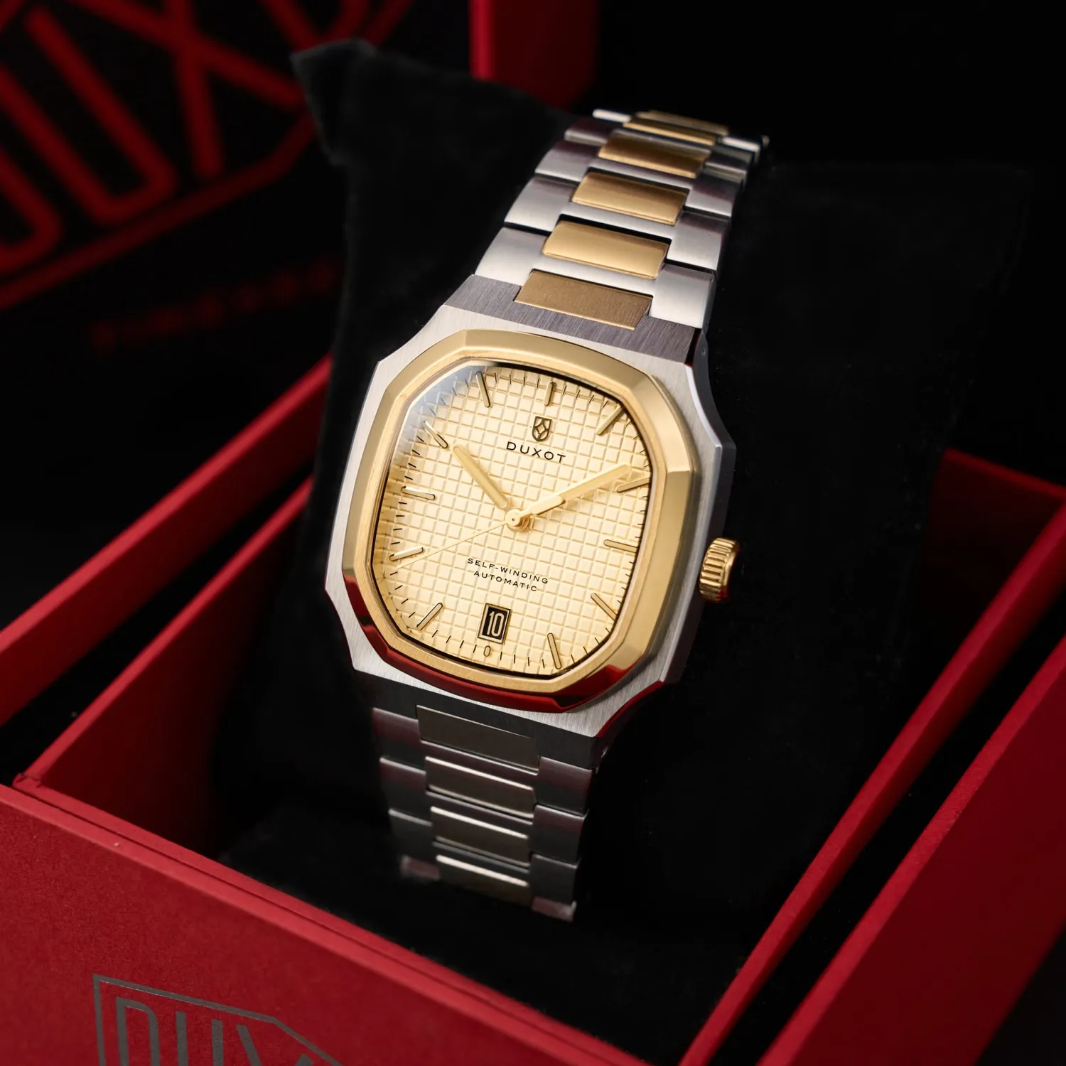 Duxot Colmar Two Tone Gold automatisk klokke 38 mm