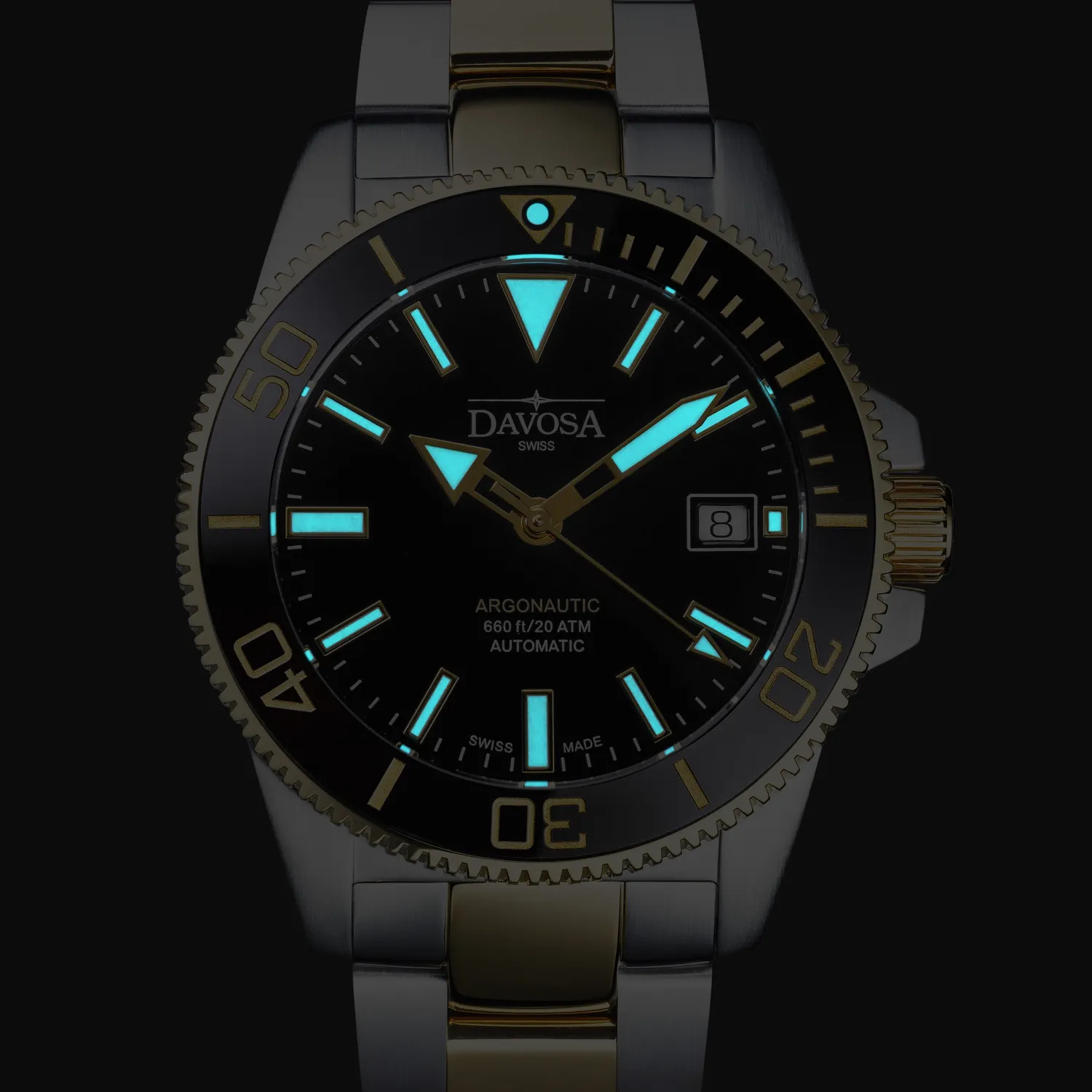 DAVOSA Argonautic 39 automatisk dykkerklokke 39,5 mm