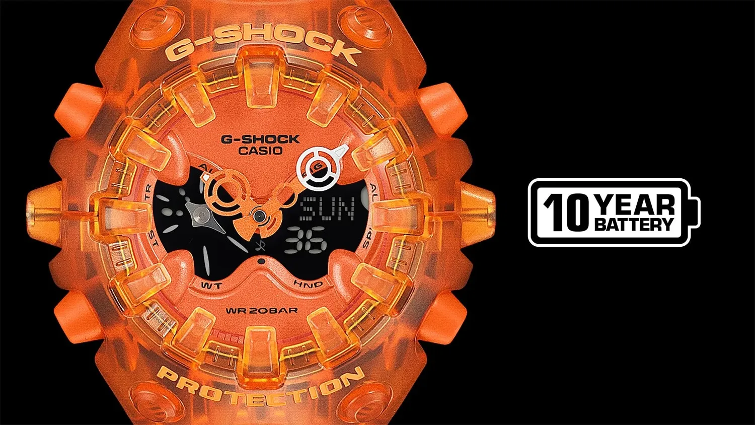 Casio G-Shock Analog Digital GA-V01SKE-4AER klokke 58 mm