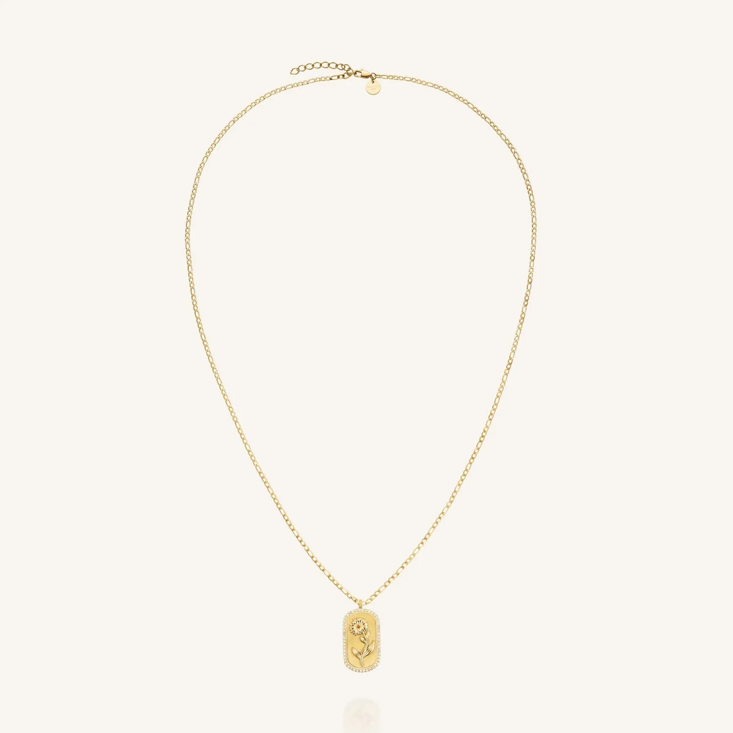 Rosefield Daisy Amulet halskjede gull 65–69 cm