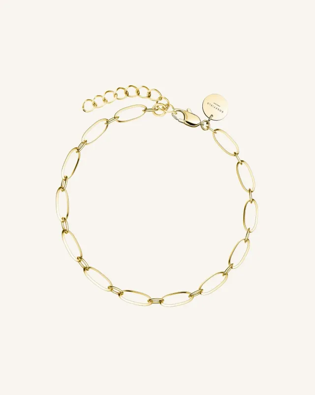 Rosefield Oval Bracelet armbånd gull eller sølv