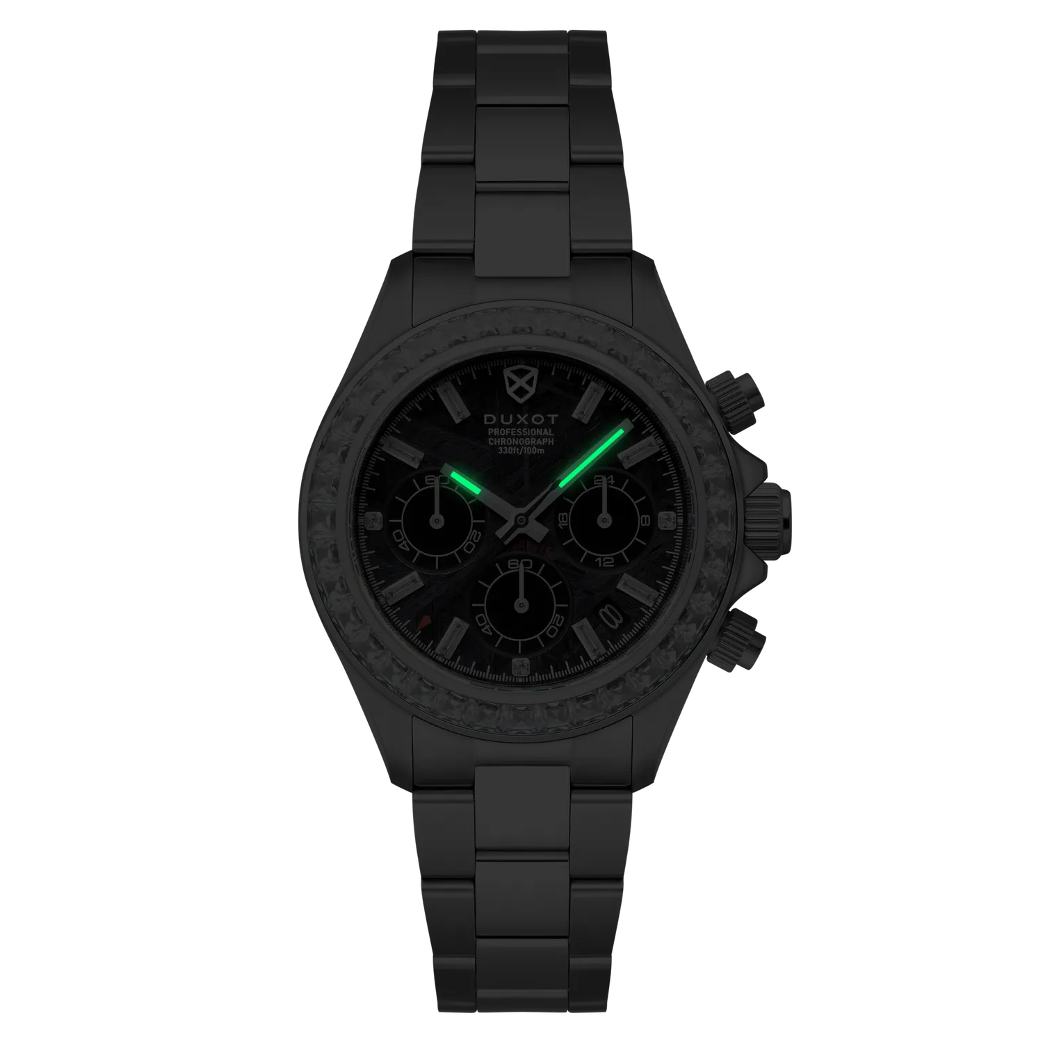 Duxot Accelero Black Meteorite klokke meteorittskive