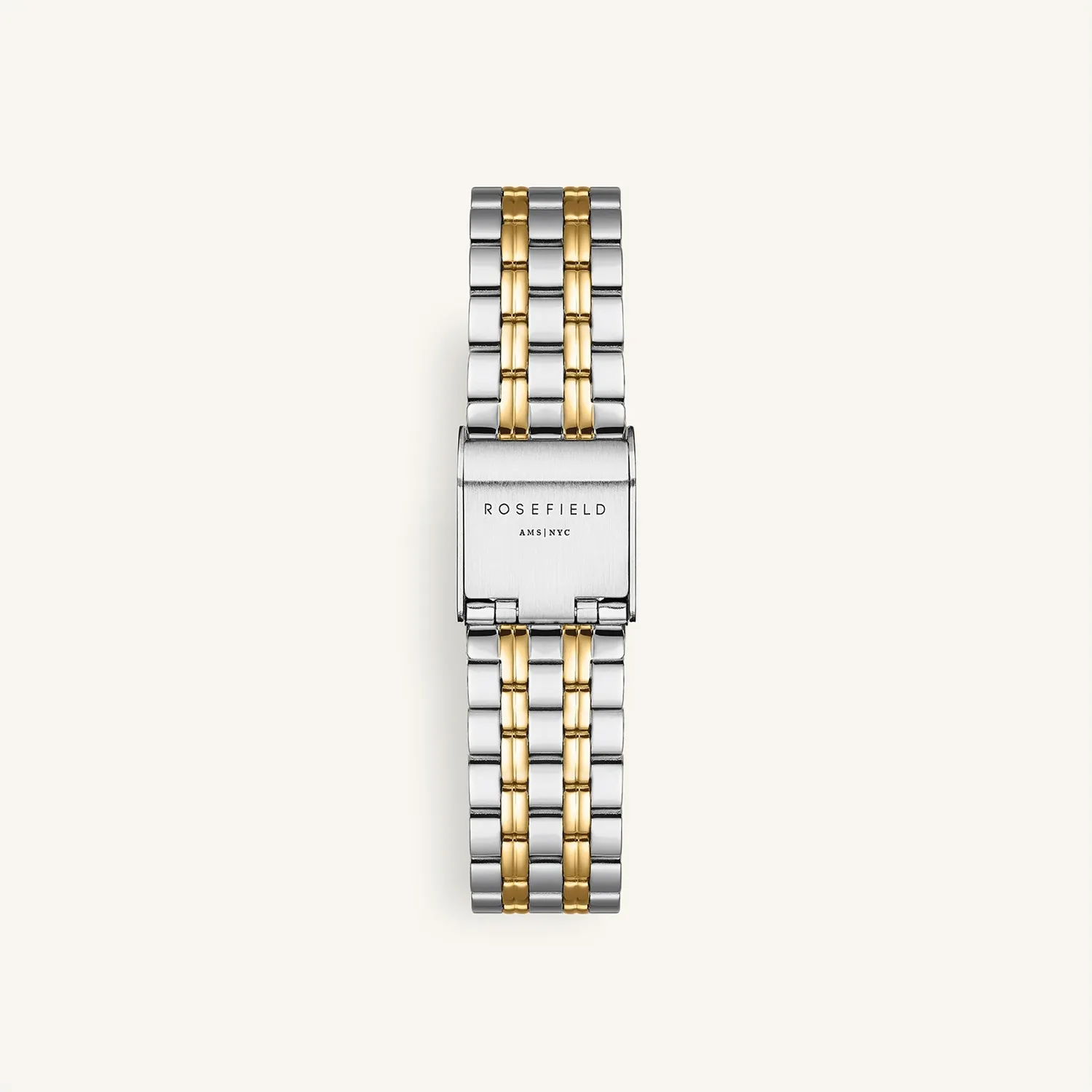 Rosefield Octagon Duotone klokke gull sølv 23 × 29 mm